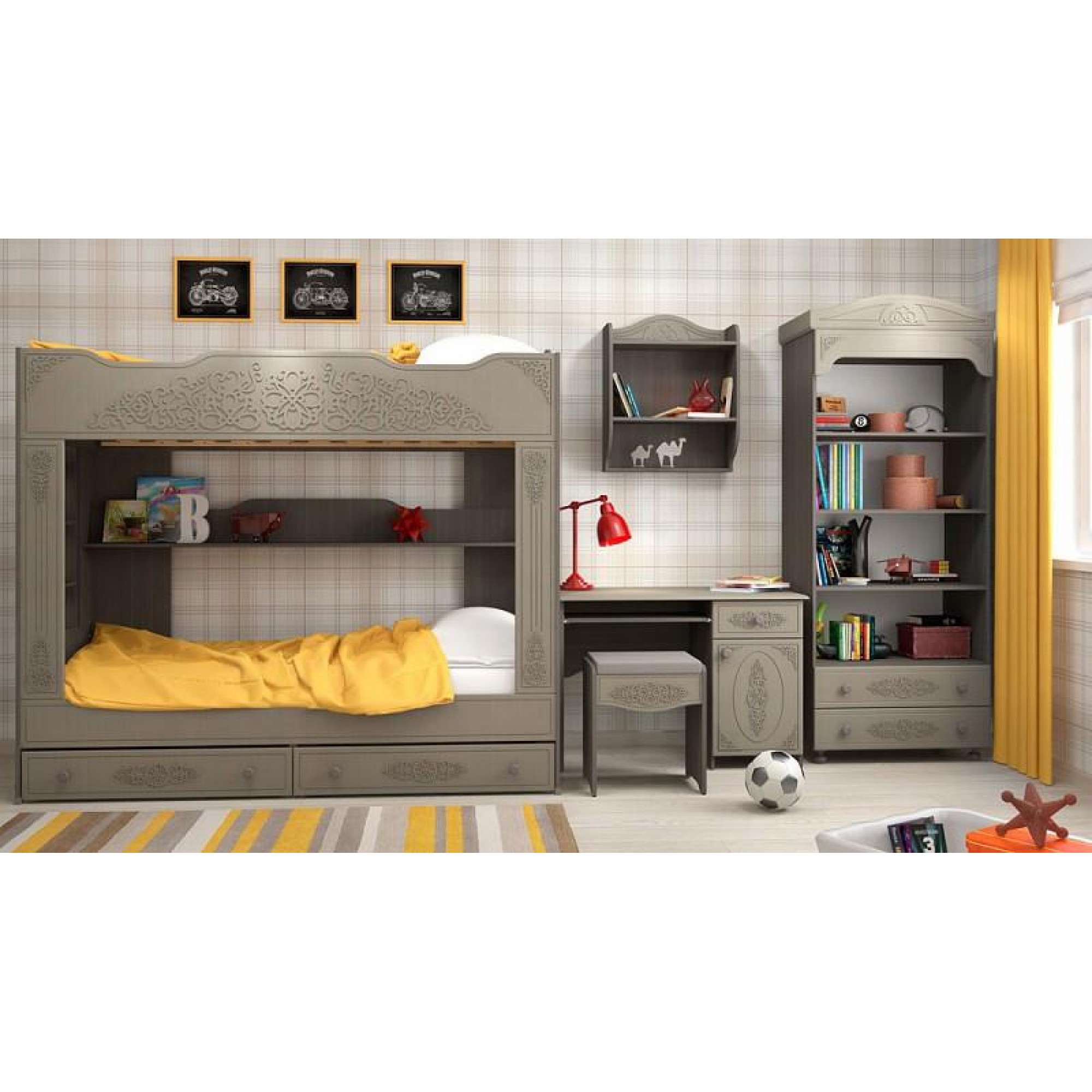 Гарнитур для детской Ассоль плюс KOM_Assol_plus_childrens_room_1