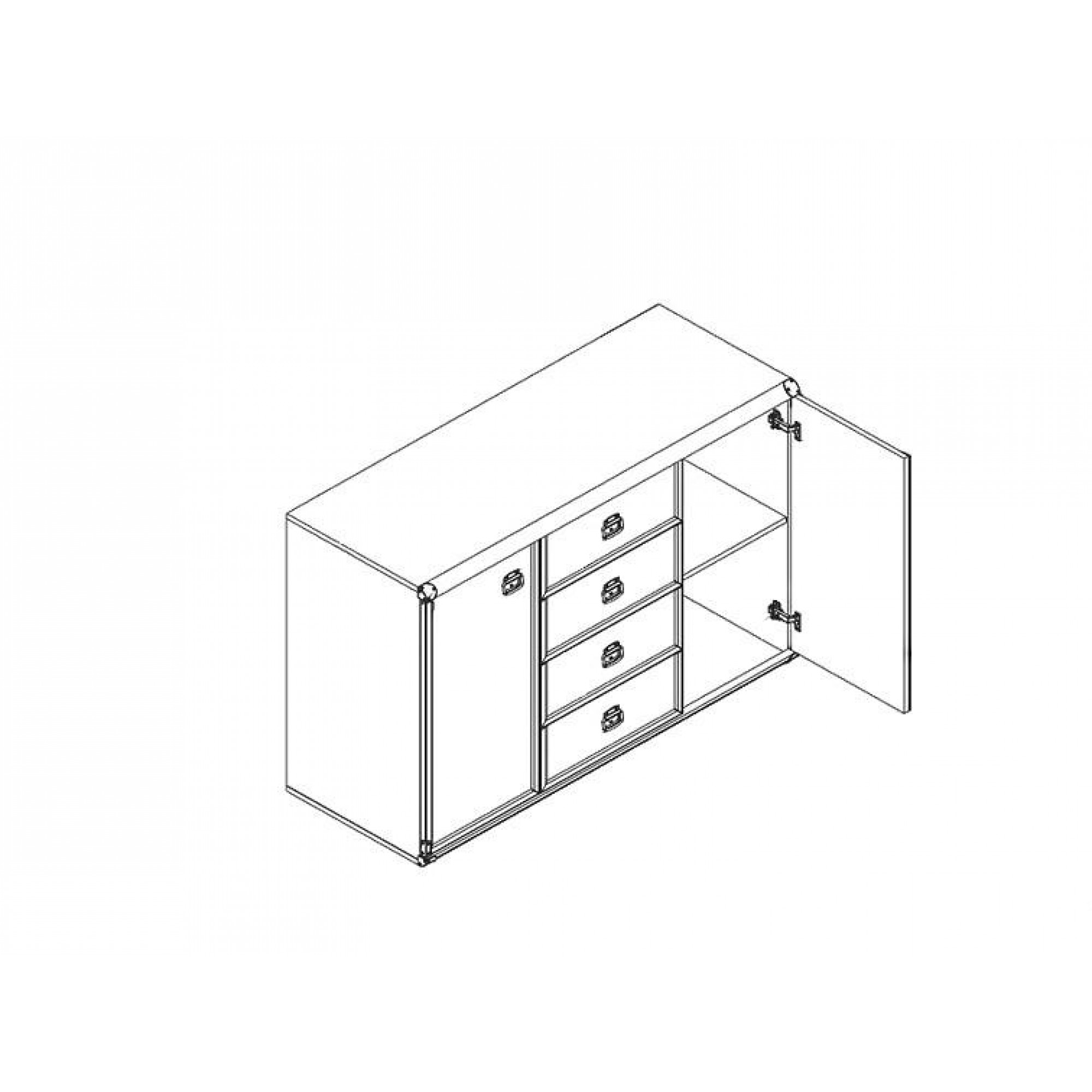 Комод Индиана JKOM 2d4s    BRW_70001349