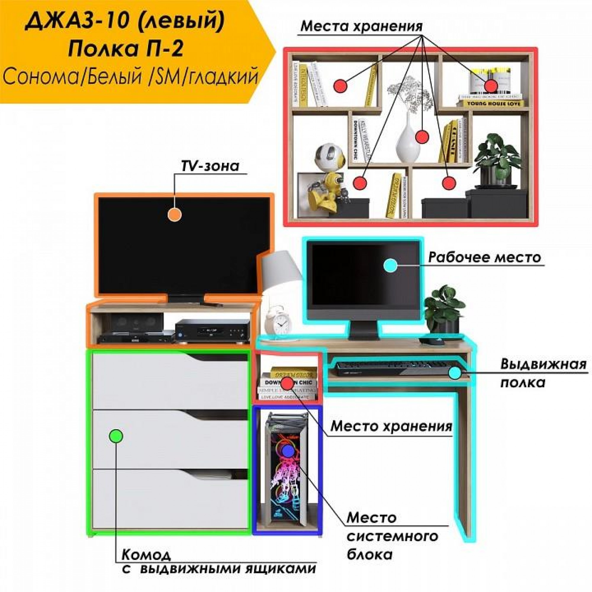 Набор для детской Уголок школьника РМ-10-2    JZZ_RM-10-2SBLEV