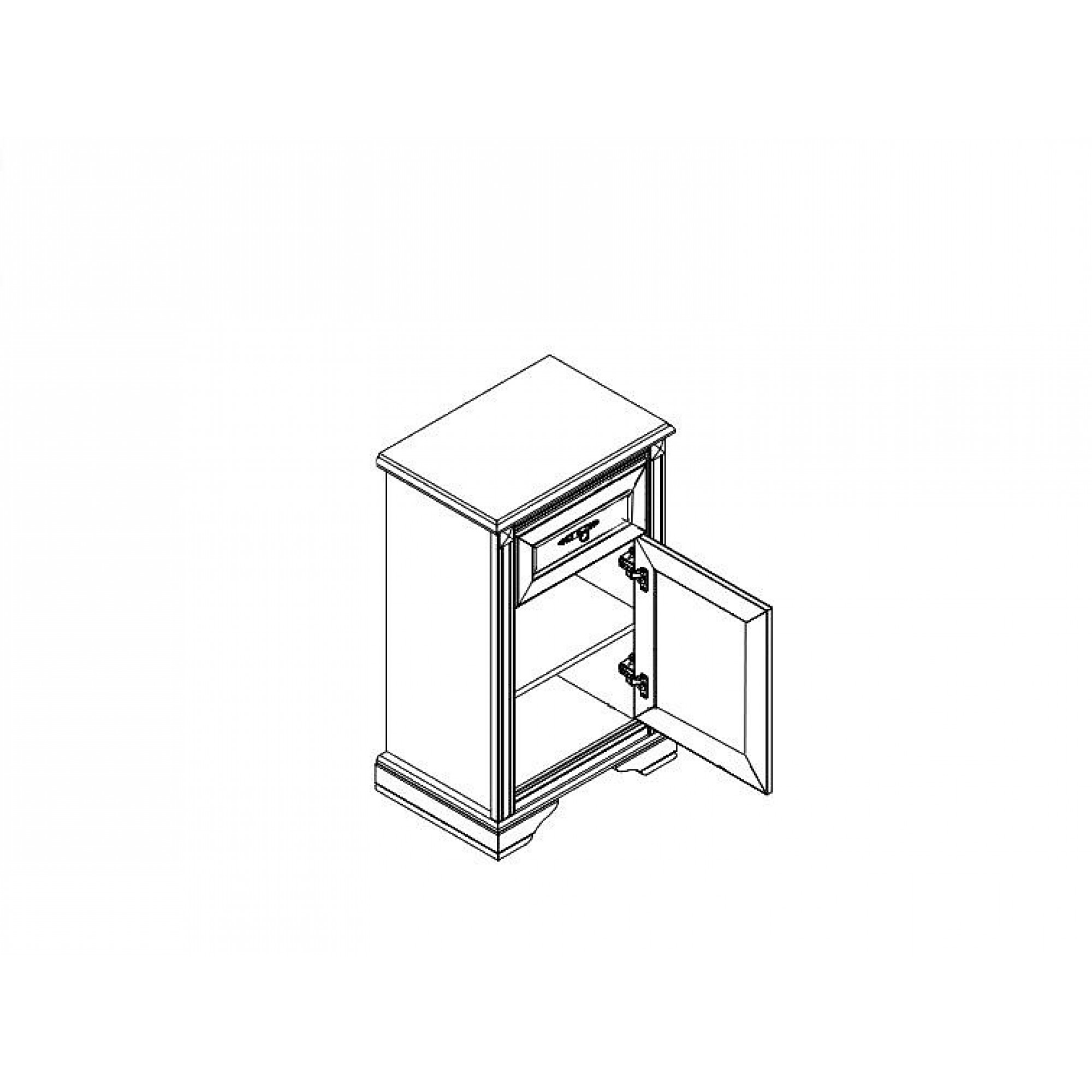 Тумба Стилиус B169-KOM1D1S    BRW_UT-70005270