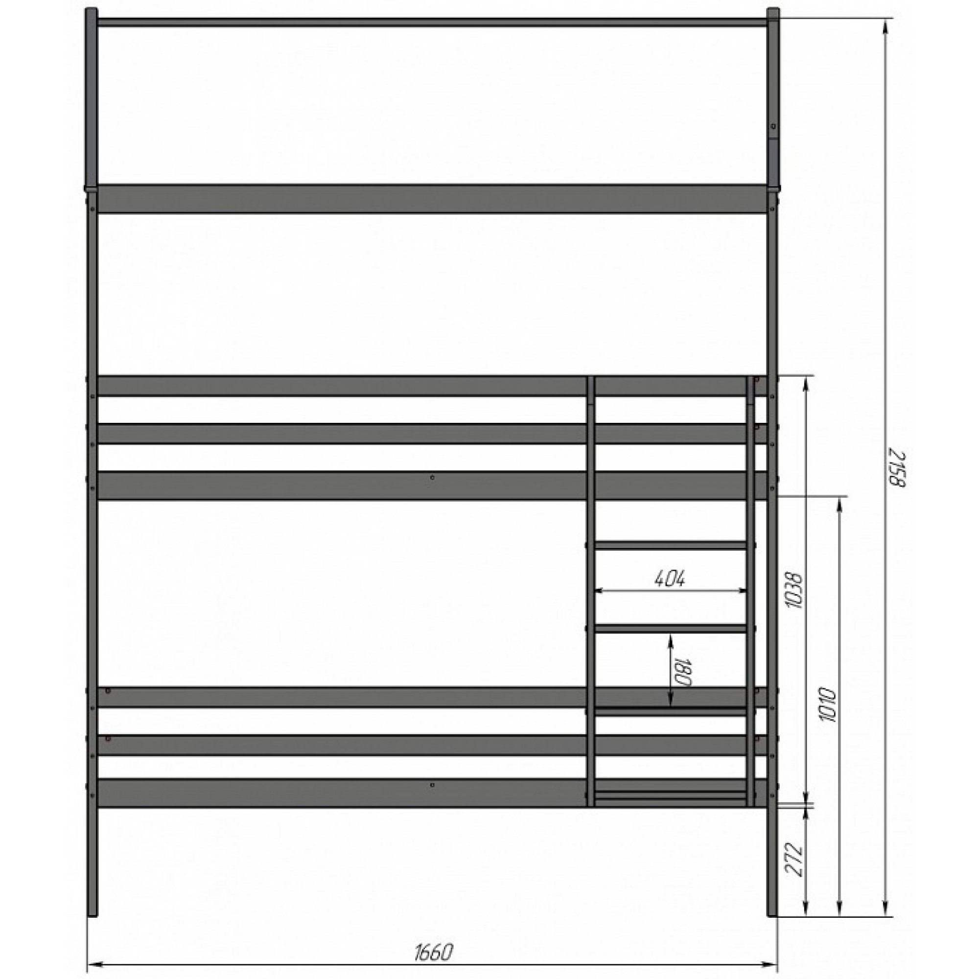 Кровать двухъярусная Р429.1    MZG_404572