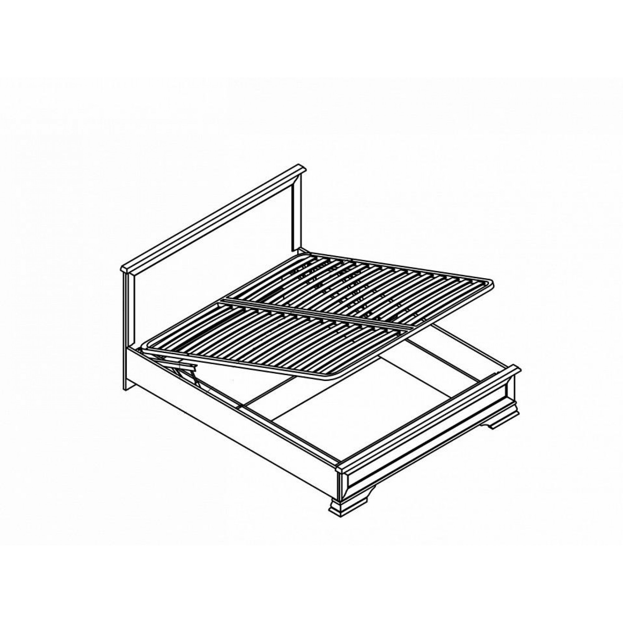 Кровать двуспальная Кентаки S320-LOZ160х200    BRW_70004230