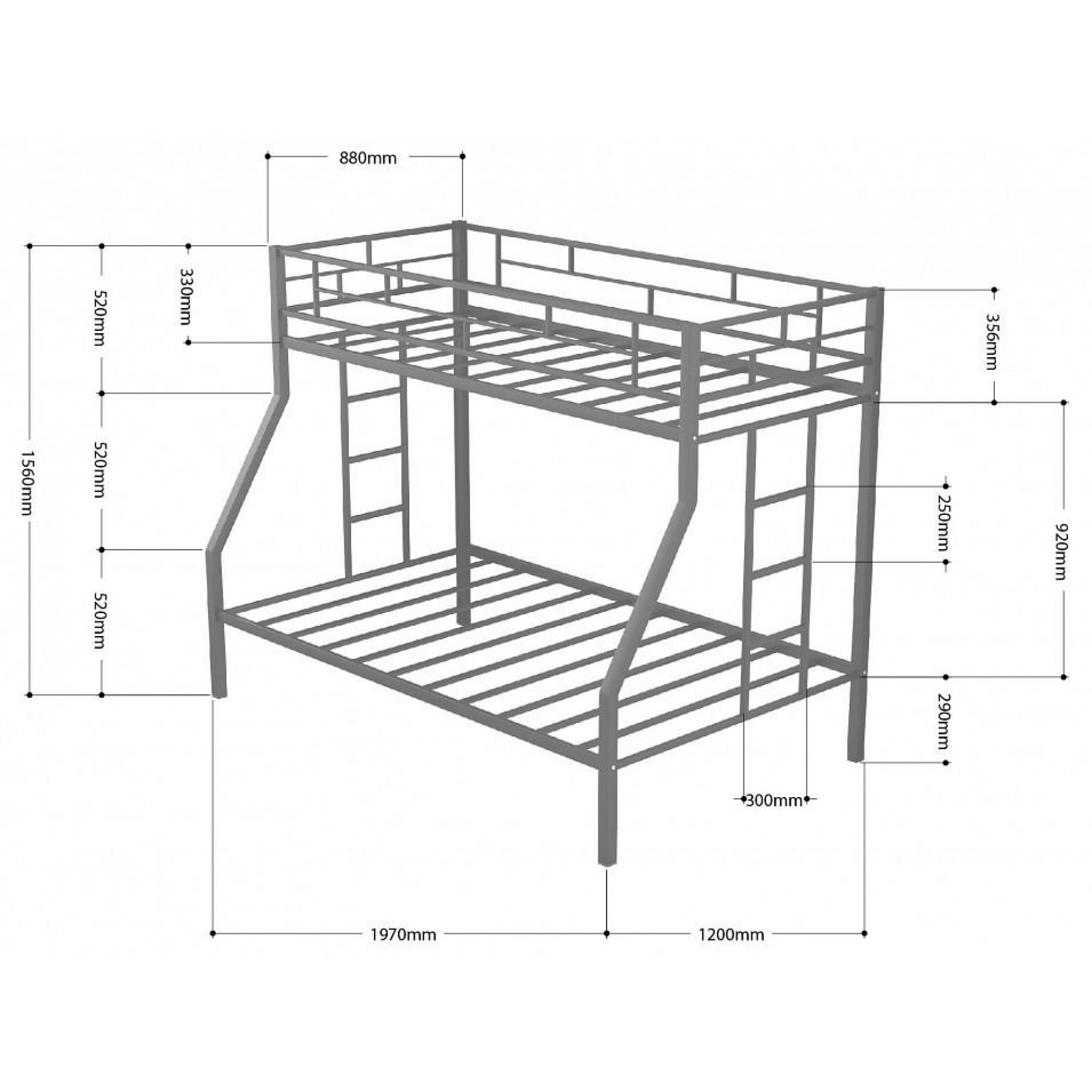 Кровать двухъярусная Милан    FSN_4s-mi_ypd-3015