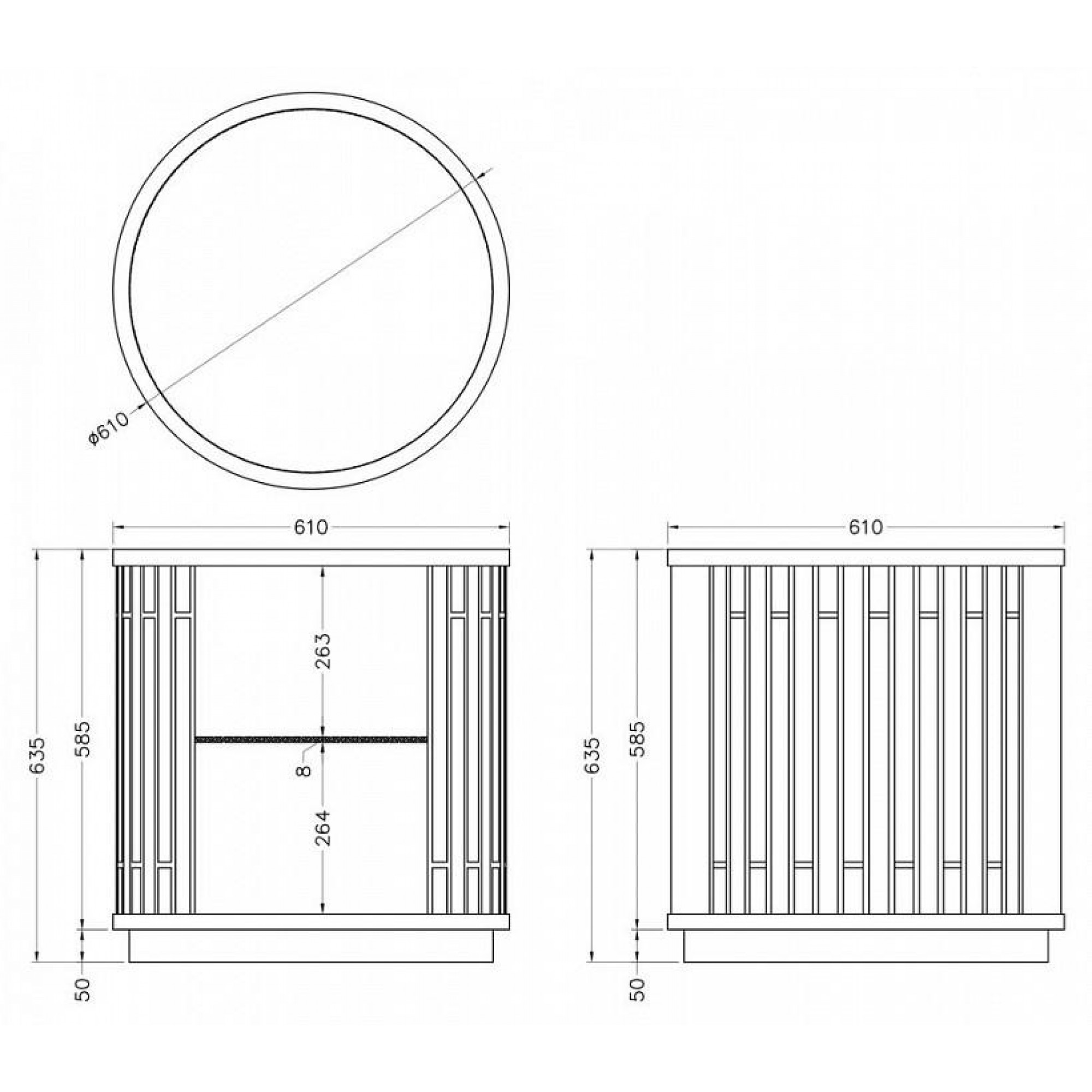 Тумбочка KFG077 серебро 610x630(GRD_TT-00004459)