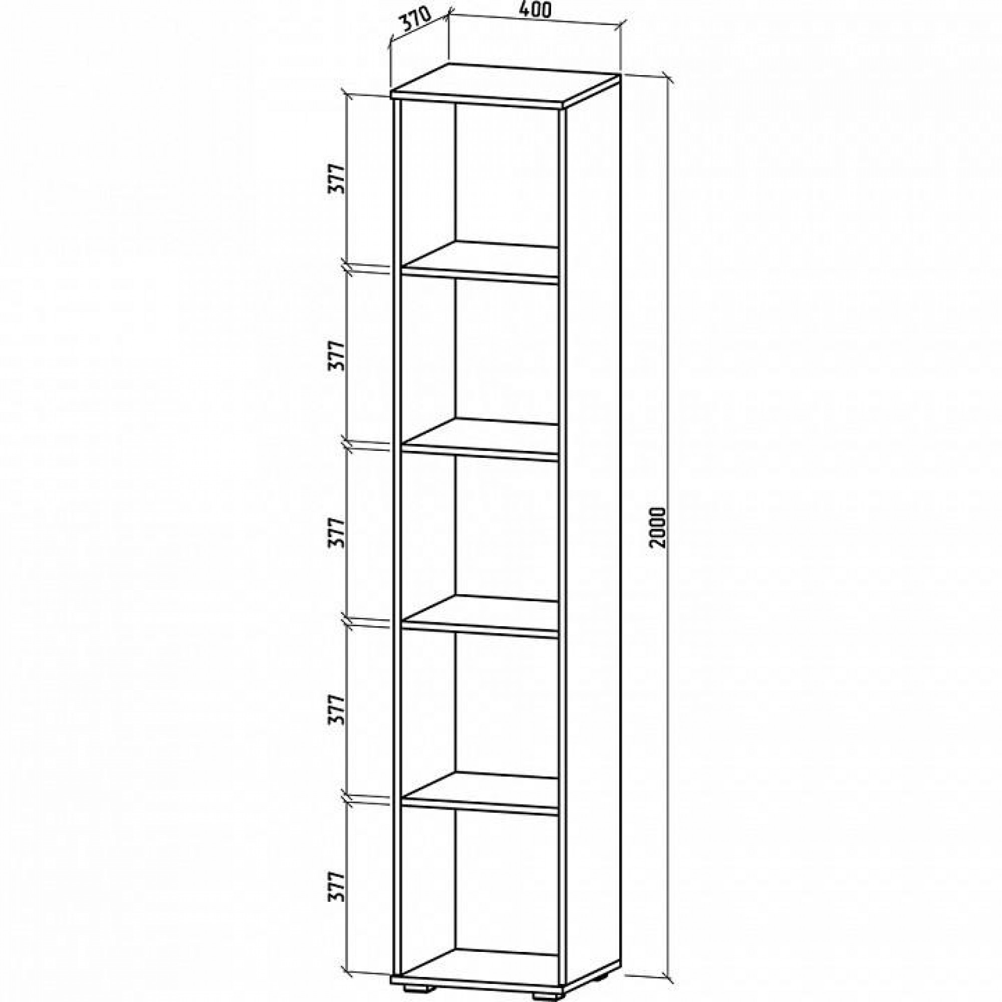 Стеллаж комбинированный Тунис-2    MAS_STT-2-DS