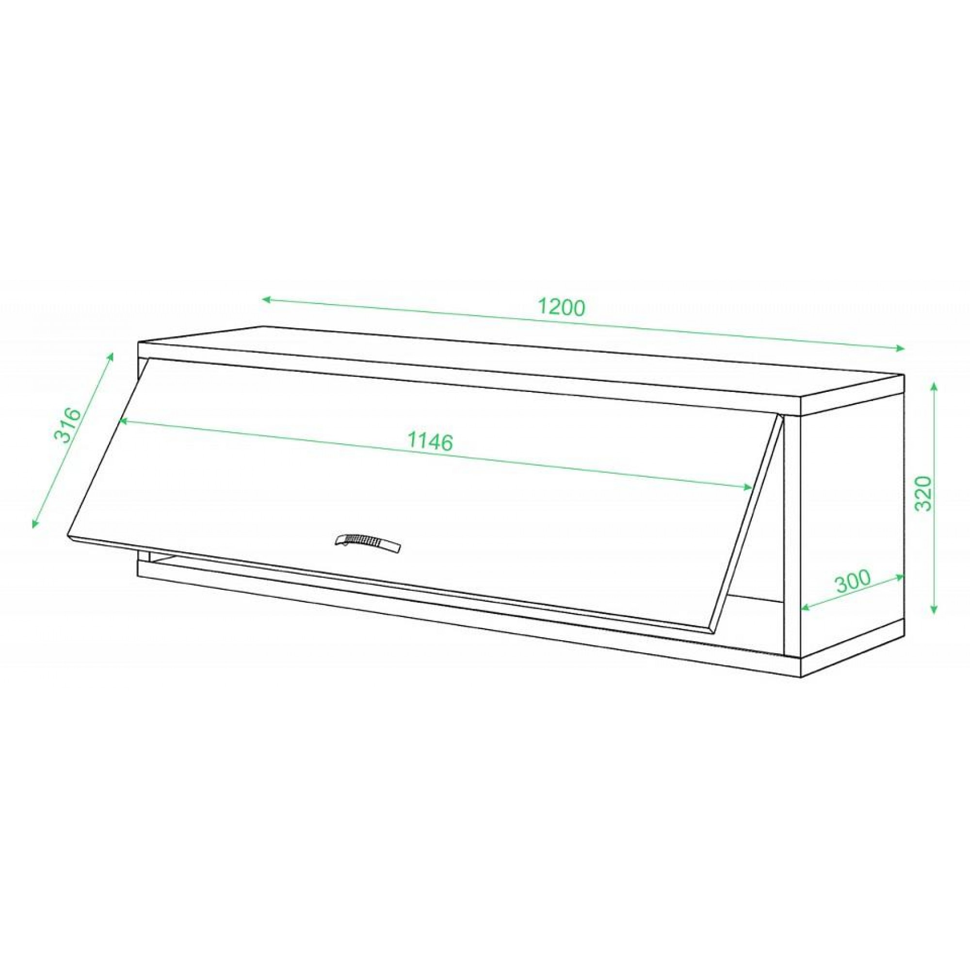 Полка книжная Домино ПК-30М    MER_PK-30M_KBE