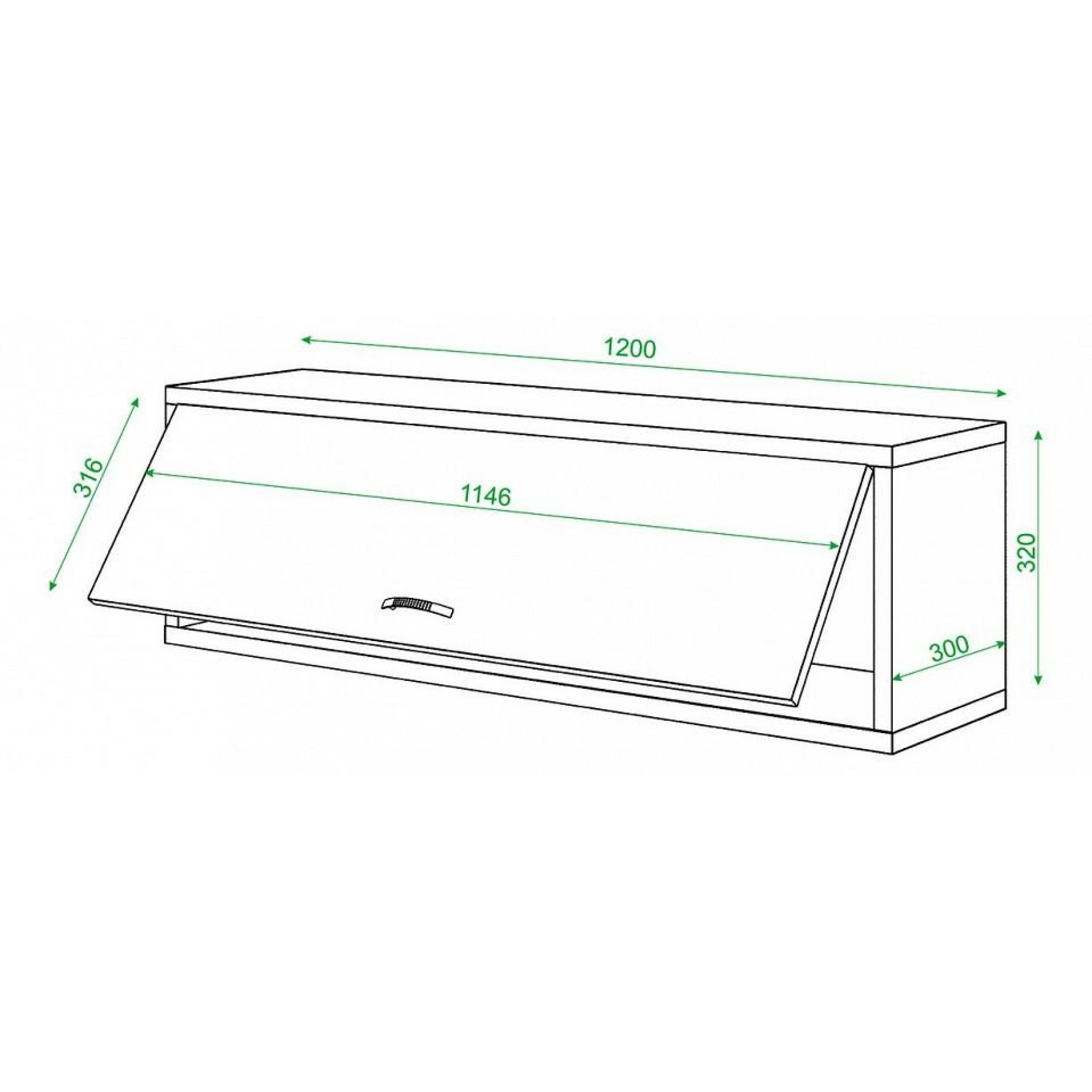 Полка книжная Домино нельсон ПК-30М    MER_PK-30M_NBE